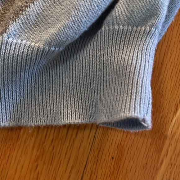 Argyle cotton v-neck sweater - Picture 4 of 6